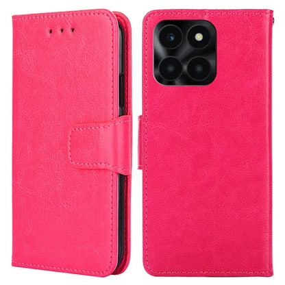For Honor X6a 4G Case TPU+PU Leather Wallet Stand Anti-scratch Phone Protector