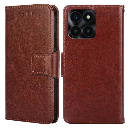 For Honor X6a 4G Case TPU+PU Leather Wallet Stand Anti-scratch Phone Protector