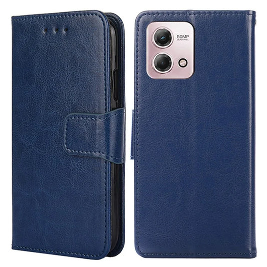 For Motorola Moto G Stylus (2023) Case Textured PU Leather Stand Anti-scratch Phone Cover