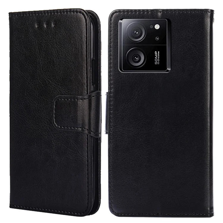 For Xiaomi Redmi K60 Ultra / 13T / 13T Pro Textured PU Leather Wallet Stand Phone Case