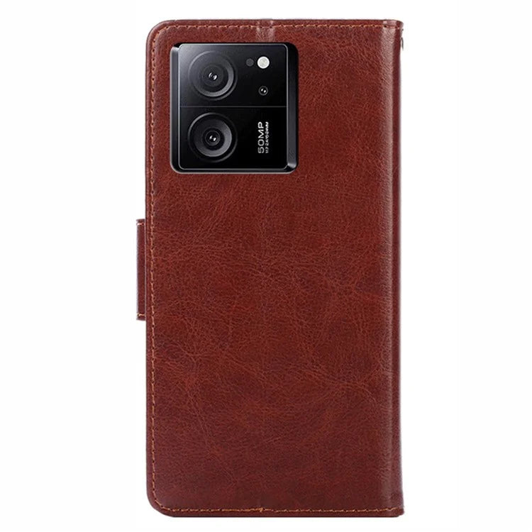 For Xiaomi Redmi K60 Ultra / 13T / 13T Pro Textured PU Leather Wallet Stand Phone Case