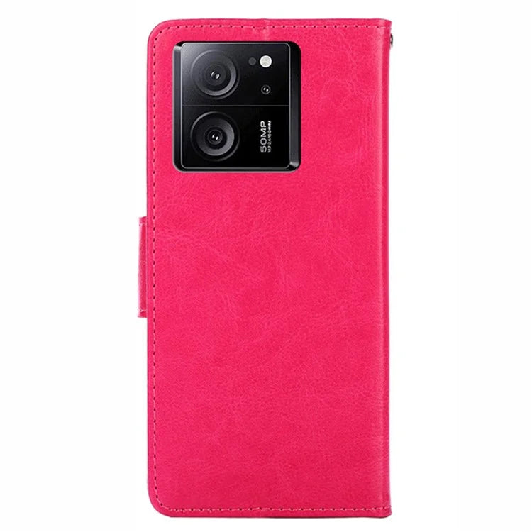 For Xiaomi Redmi K60 Ultra / 13T / 13T Pro Textured PU Leather Wallet Stand Phone Case