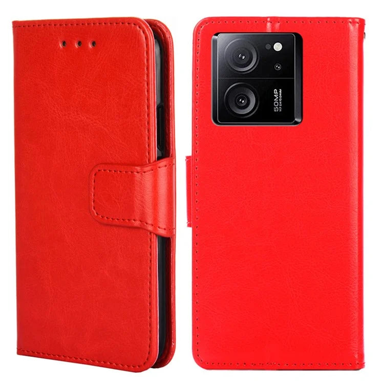 For Xiaomi Redmi K60 Ultra / 13T / 13T Pro Textured PU Leather Wallet Stand Phone Case