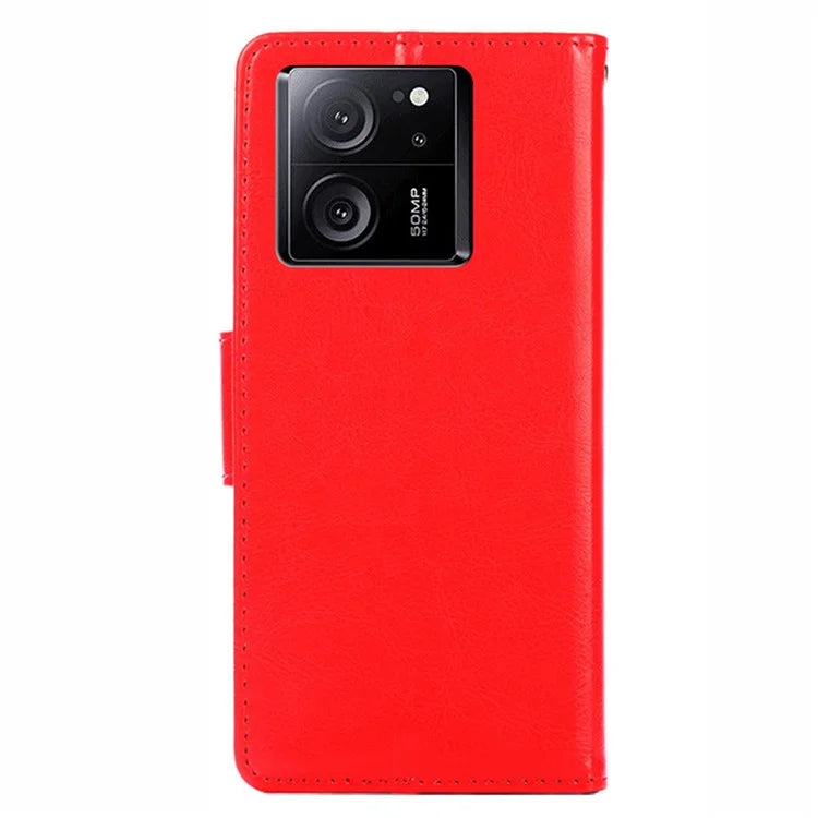 For Xiaomi Redmi K60 Ultra / 13T / 13T Pro Textured PU Leather Wallet Stand Phone Case