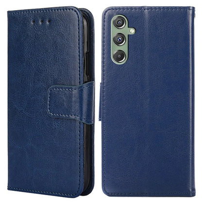 For Samsung Galaxy M34 5G / F34 5G Case Dustproof TPU+PU Leather Wallet Stand Cell Phone Protector