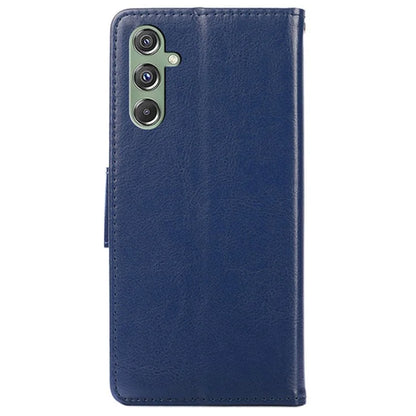 For Samsung Galaxy M34 5G / F34 5G Case Dustproof TPU+PU Leather Wallet Stand Cell Phone Protector