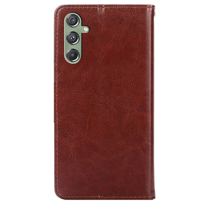 For Samsung Galaxy M34 5G / F34 5G Case Dustproof TPU+PU Leather Wallet Stand Cell Phone Protector
