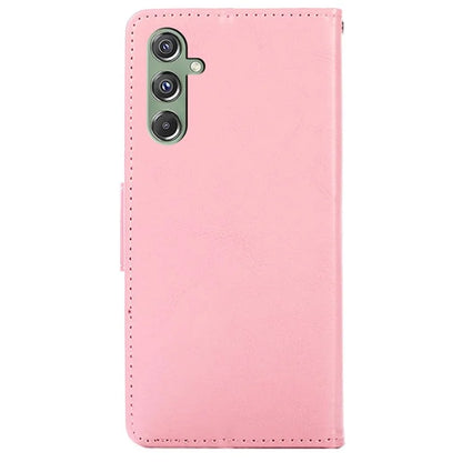 For Samsung Galaxy M34 5G / F34 5G Case Dustproof TPU+PU Leather Wallet Stand Cell Phone Protector