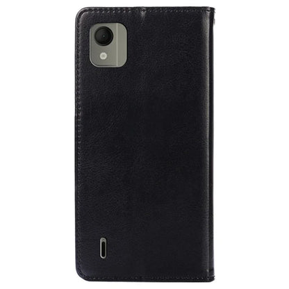 For Nokia C110 Case Shockproof TPU+PU Leather Wallet Stand Mobile Phone Cover