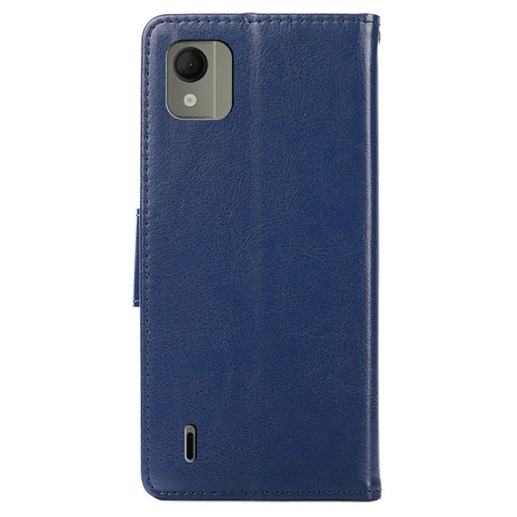 For Nokia C110 Case Shockproof TPU+PU Leather Wallet Stand Mobile Phone Cover