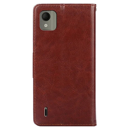 For Nokia C110 Case Shockproof TPU+PU Leather Wallet Stand Mobile Phone Cover
