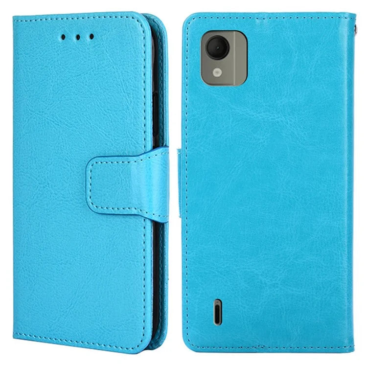 For Nokia C110 Case Shockproof TPU+PU Leather Wallet Stand Mobile Phone Cover