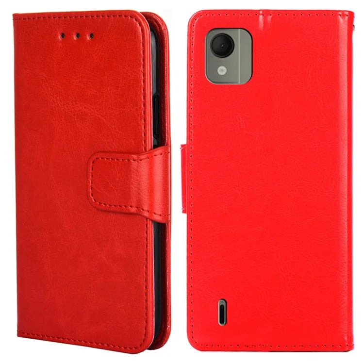 For Nokia C110 Case Shockproof TPU+PU Leather Wallet Stand Mobile Phone Cover
