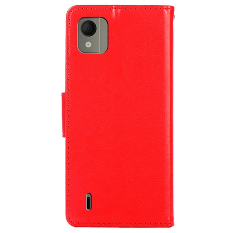 For Nokia C110 Case Shockproof TPU+PU Leather Wallet Stand Mobile Phone Cover