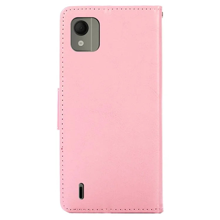For Nokia C110 Case Shockproof TPU+PU Leather Wallet Stand Mobile Phone Cover
