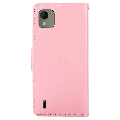 For Nokia C110 Case Shockproof TPU+PU Leather Wallet Stand Mobile Phone Cover