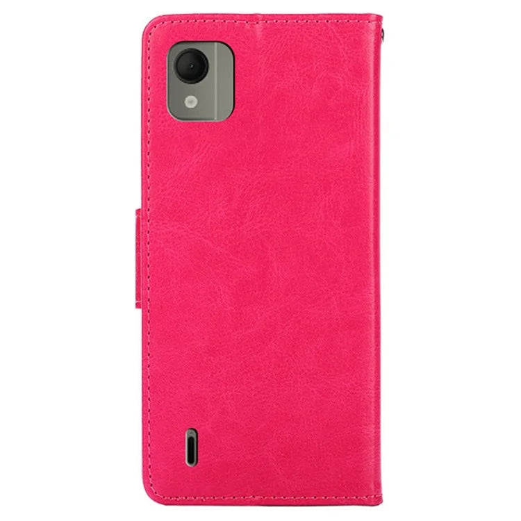 For Nokia C110 Case Shockproof TPU+PU Leather Wallet Stand Mobile Phone Cover