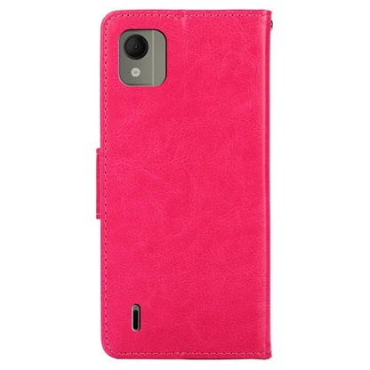 For Nokia C110 Case Shockproof TPU+PU Leather Wallet Stand Mobile Phone Cover