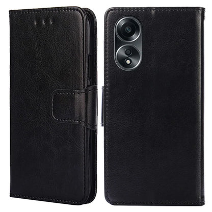 For Oppo A58 4G Case Scratch-resistant TPU+PU Leather Wallet Stand Phone Cover