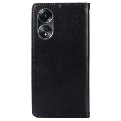 For Oppo A58 4G Case Scratch-resistant TPU+PU Leather Wallet Stand Phone Cover
