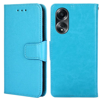 For Oppo A58 4G Case Scratch-resistant TPU+PU Leather Wallet Stand Phone Cover