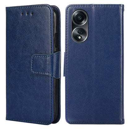 For Oppo A58 4G Case Scratch-resistant TPU+PU Leather Wallet Stand Phone Cover