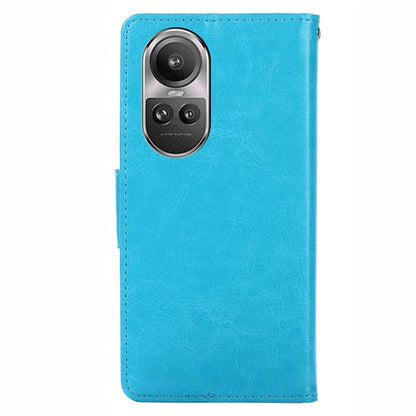 For Oppo Reno10 5G (Global) / Reno10 Pro 5G (Global) Case TPU+PU Leather Wallet Stand Anti-scratch Phone Cover
