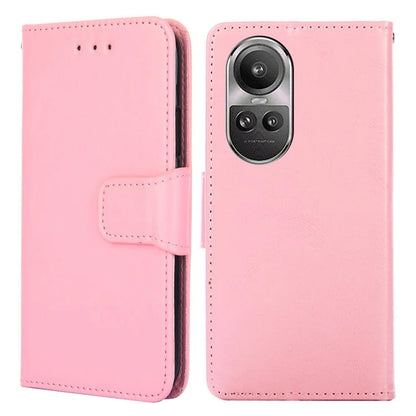 For Oppo Reno10 5G (Global) / Reno10 Pro 5G (Global) Case TPU+PU Leather Wallet Stand Anti-scratch Phone Cover