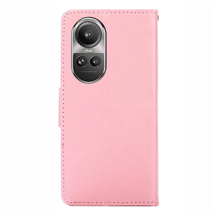 For Oppo Reno10 5G (Global) / Reno10 Pro 5G (Global) Case TPU+PU Leather Wallet Stand Anti-scratch Phone Cover