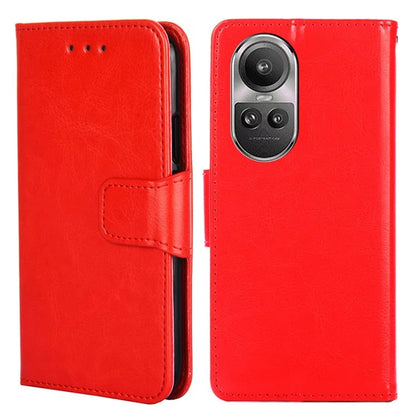 For Oppo Reno10 5G (Global) / Reno10 Pro 5G (Global) Case TPU+PU Leather Wallet Stand Anti-scratch Phone Cover