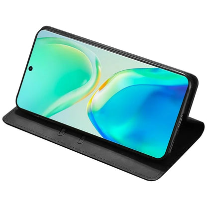 For vivo Y27 4G Case PU Leather+TPU Skin-touch Flip Stand Phone Cover with Card Slots