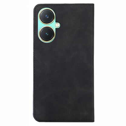 For vivo Y27 4G Case PU Leather+TPU Skin-touch Flip Stand Phone Cover with Card Slots