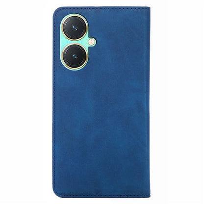 For vivo Y27 4G Case PU Leather+TPU Skin-touch Flip Stand Phone Cover with Card Slots