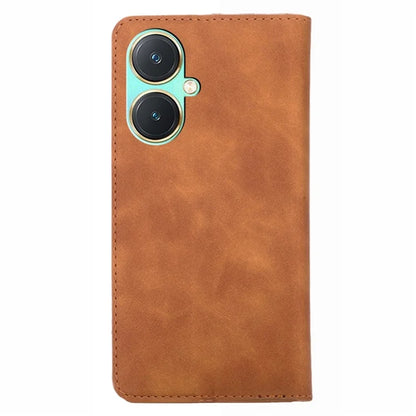 For vivo Y27 4G Case PU Leather+TPU Skin-touch Flip Stand Phone Cover with Card Slots