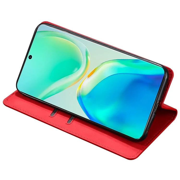 For vivo Y27 4G Case PU Leather+TPU Skin-touch Flip Stand Phone Cover with Card Slots
