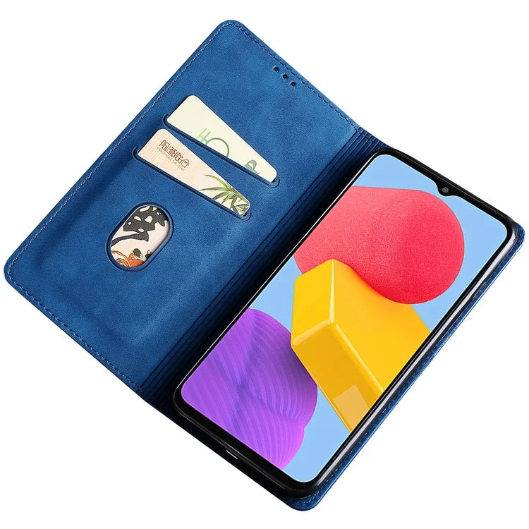 For Samsung Galaxy A05 4G Case PU Leather Flip Stand Shockproof Phone Cover with Card Slots