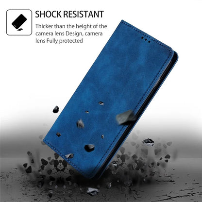 For Samsung Galaxy A05 4G Case PU Leather Flip Stand Shockproof Phone Cover with Card Slots