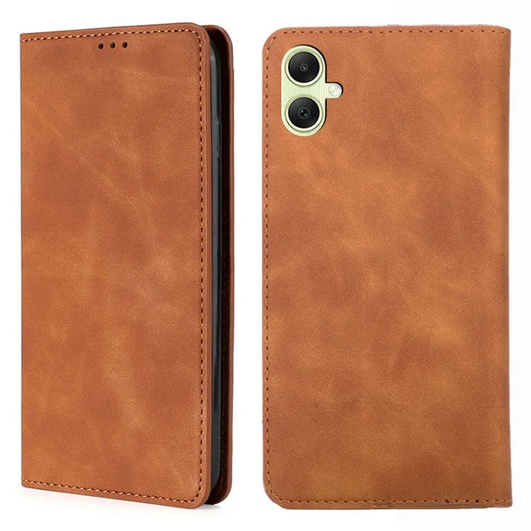 For Samsung Galaxy A05 4G Case PU Leather Flip Stand Shockproof Phone Cover with Card Slots