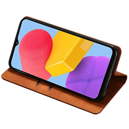 For Samsung Galaxy A05 4G Case PU Leather Flip Stand Shockproof Phone Cover with Card Slots