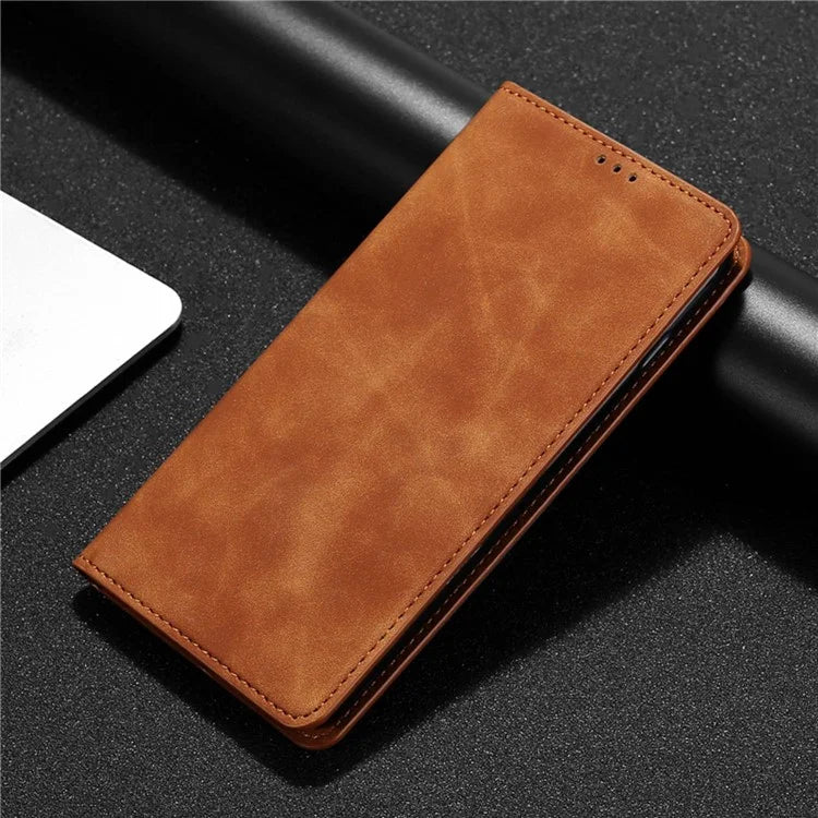 For Samsung Galaxy A05 4G Case PU Leather Flip Stand Shockproof Phone Cover with Card Slots