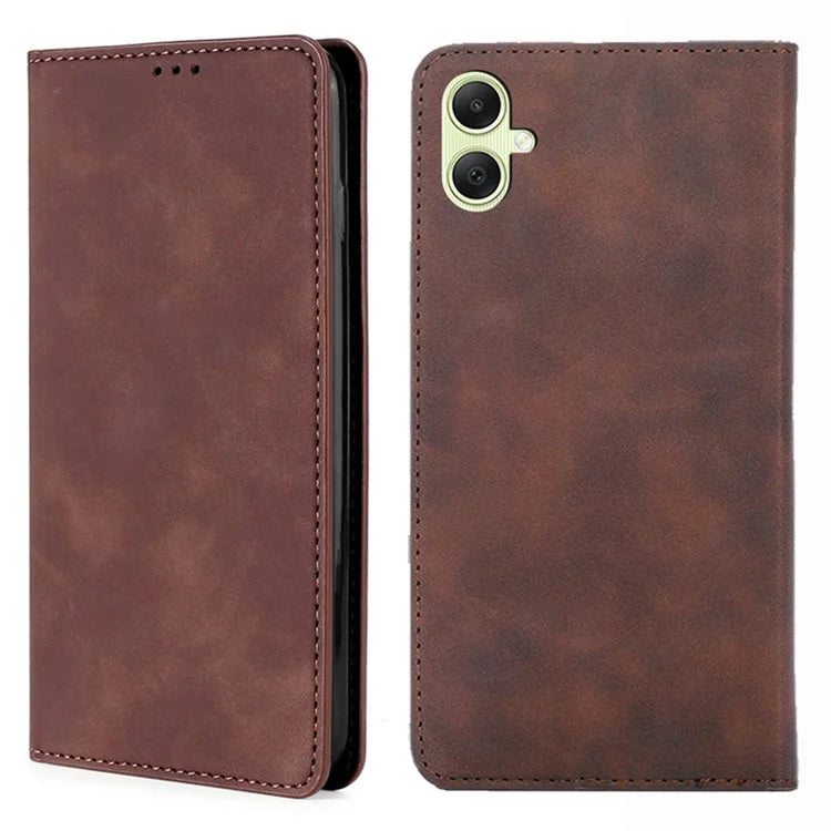 For Samsung Galaxy A05 4G Case PU Leather Flip Stand Shockproof Phone Cover with Card Slots