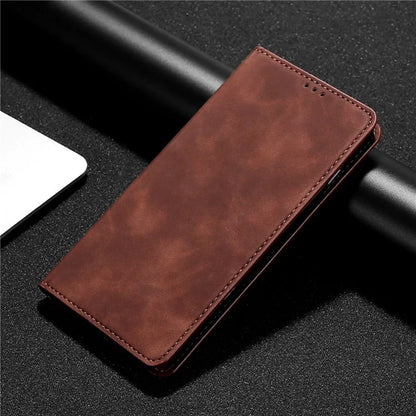 For Samsung Galaxy A05 4G Case PU Leather Flip Stand Shockproof Phone Cover with Card Slots