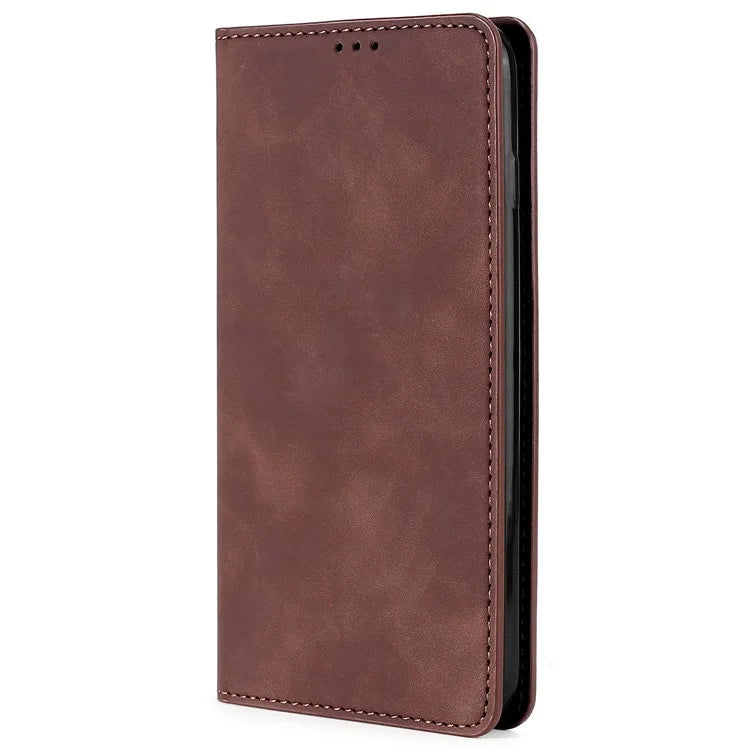 For Samsung Galaxy A05 4G Case PU Leather Flip Stand Shockproof Phone Cover with Card Slots