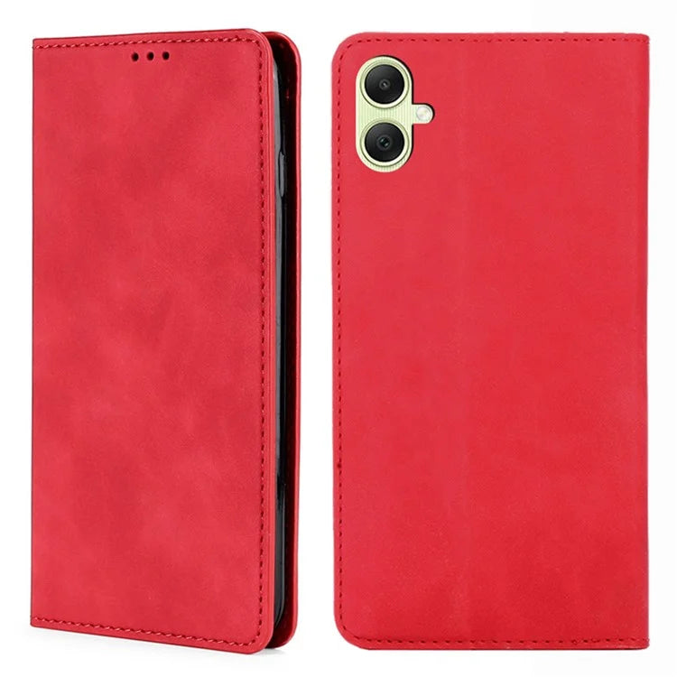 For Samsung Galaxy A05 4G Case PU Leather Flip Stand Shockproof Phone Cover with Card Slots
