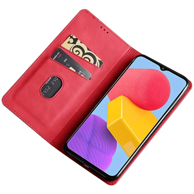 For Samsung Galaxy A05 4G Case PU Leather Flip Stand Shockproof Phone Cover with Card Slots
