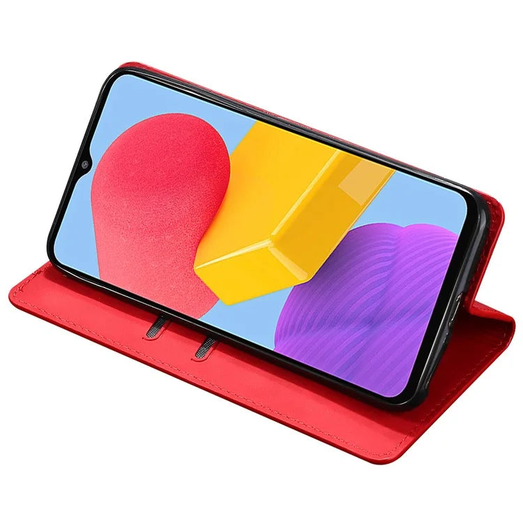 For Samsung Galaxy A05 4G Case PU Leather Flip Stand Shockproof Phone Cover with Card Slots
