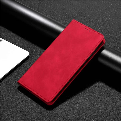 For Samsung Galaxy A05 4G Case PU Leather Flip Stand Shockproof Phone Cover with Card Slots