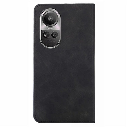 For Oppo Reno10 5G (Global) / Reno10 Pro 5G (Global) Case PU Leather+TPU Card Slots Stand Skin-touch Mobile Phone Cover