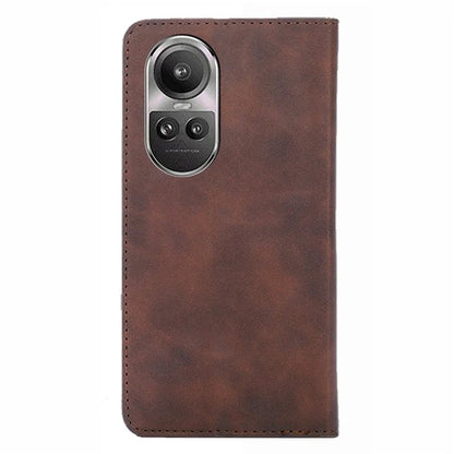 For Oppo Reno10 5G (Global) / Reno10 Pro 5G (Global) Case PU Leather+TPU Card Slots Stand Skin-touch Mobile Phone Cover
