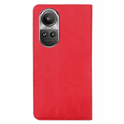 For Oppo Reno10 5G (Global) / Reno10 Pro 5G (Global) Case PU Leather+TPU Card Slots Stand Skin-touch Mobile Phone Cover
